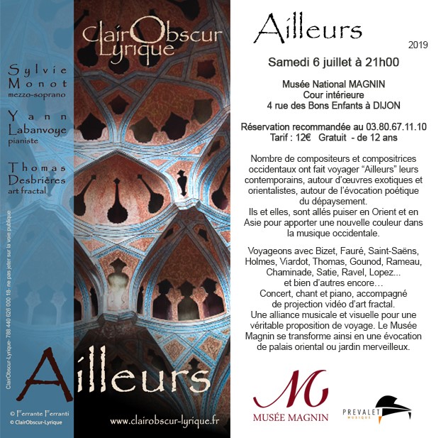 Clair Obscur lyrique, Musée Art Sacré à Dijon, piano Prévalet Musique